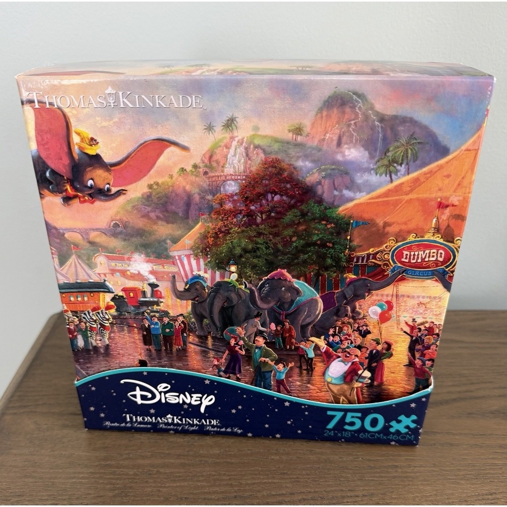 New Sealed Box Disney Thomas Kinkade Dumbo 750 Piece‎ Puzzle